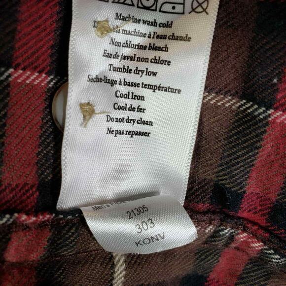 Mountain Khakis Shirt Mens Size Large L Red Plaid LS Relaxed Button Down - Picture 9 of 11